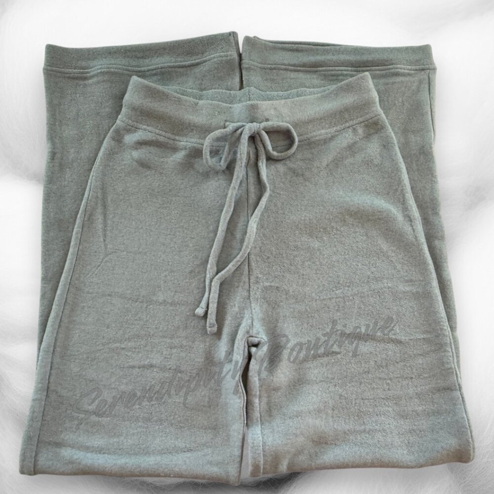 Zenana Fuzzy Soft Fleece High Rise Wide Flare Leg  Lightweight Cozy Lounge Pants - Picture 5 of 11